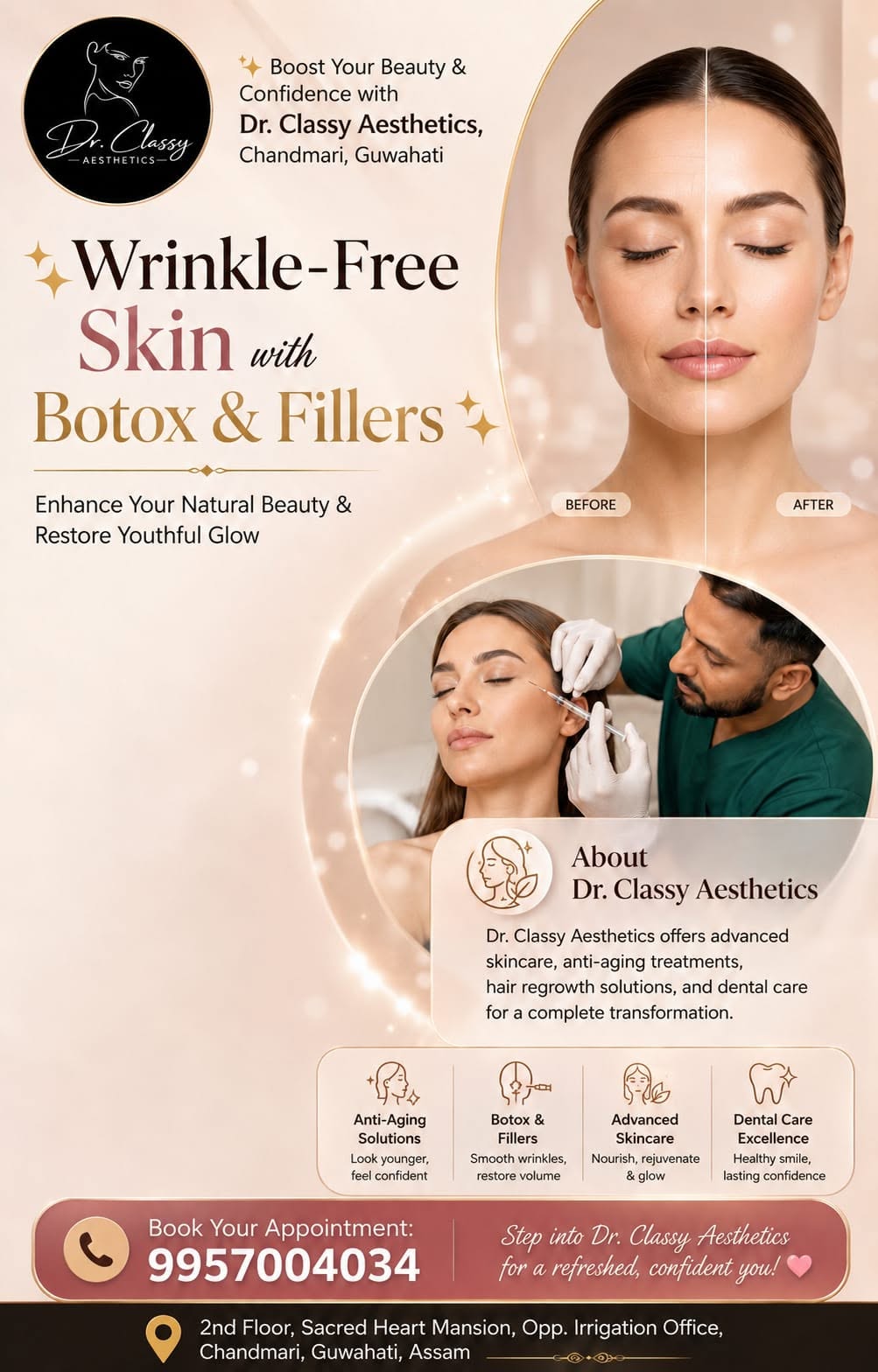 Botox and fillers treatment information from Dr. Classy Aesthetics Guwahati
